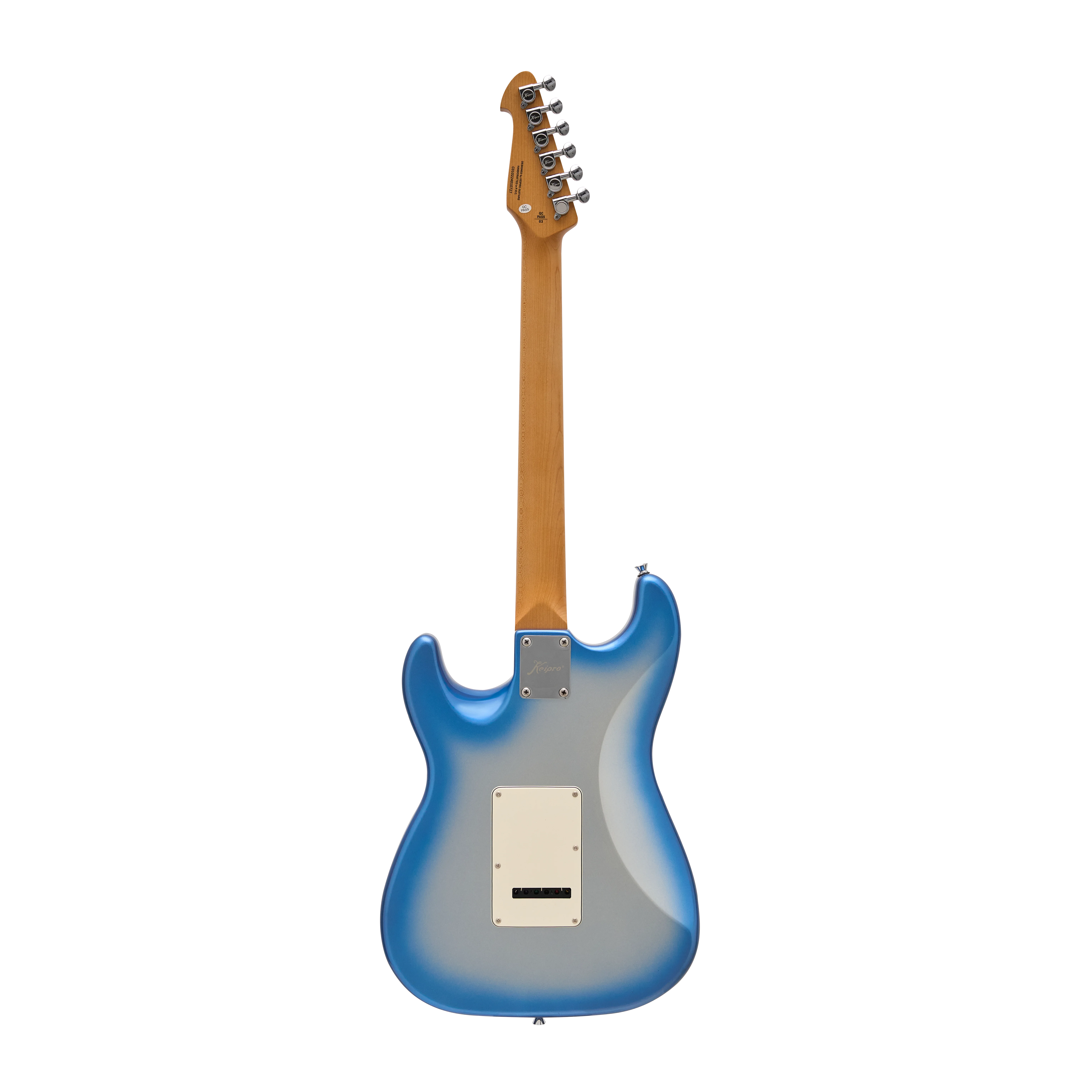 KS-Classic SSS Rosewood Metallic Blue E-Gitarre